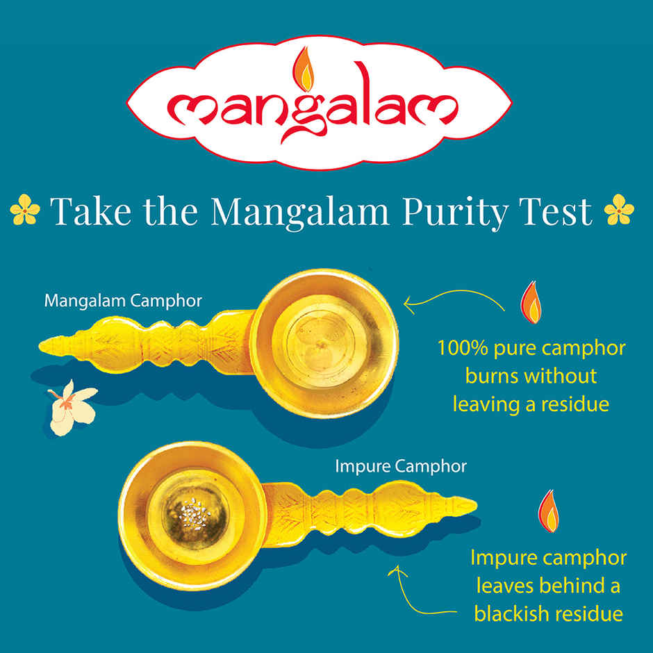 Mangalam Pure Camphor Tablet | Small Round