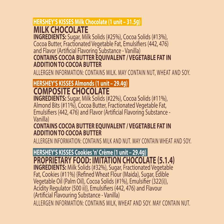 Hershey's Kisses Everyday Moments Chocolate
