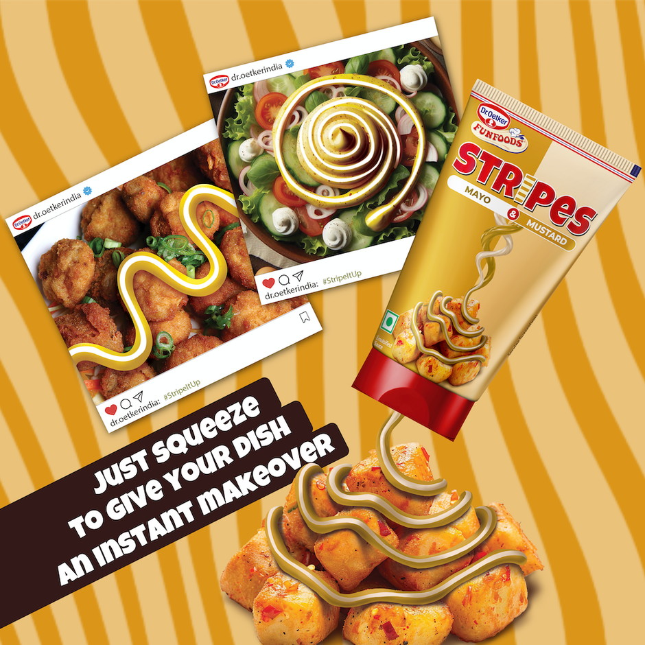 Dr. Oetker Funfoods Stripes - Mayo & Mustard