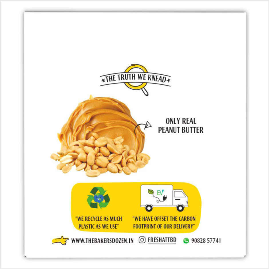 The Baker's Dozen Peanut Butter Cookies | High Protein Cookies | Premium Biscuit Handmade Cookies