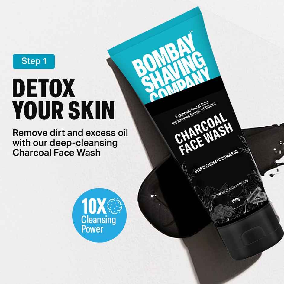Bombay Shaving Company Activated Charcoal Facial Gift Kit For Men