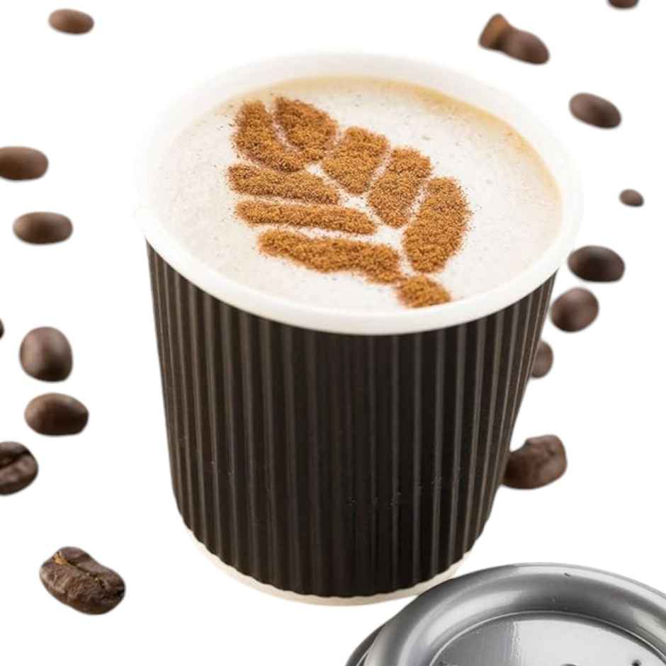 Rippled Paper Glass | Assorted | 150 ml | Set of 25 | Vinay Trading