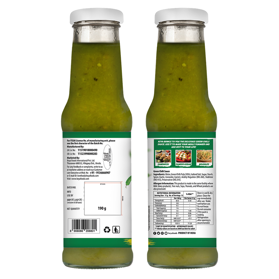 Keya Green Chilli Sauce
