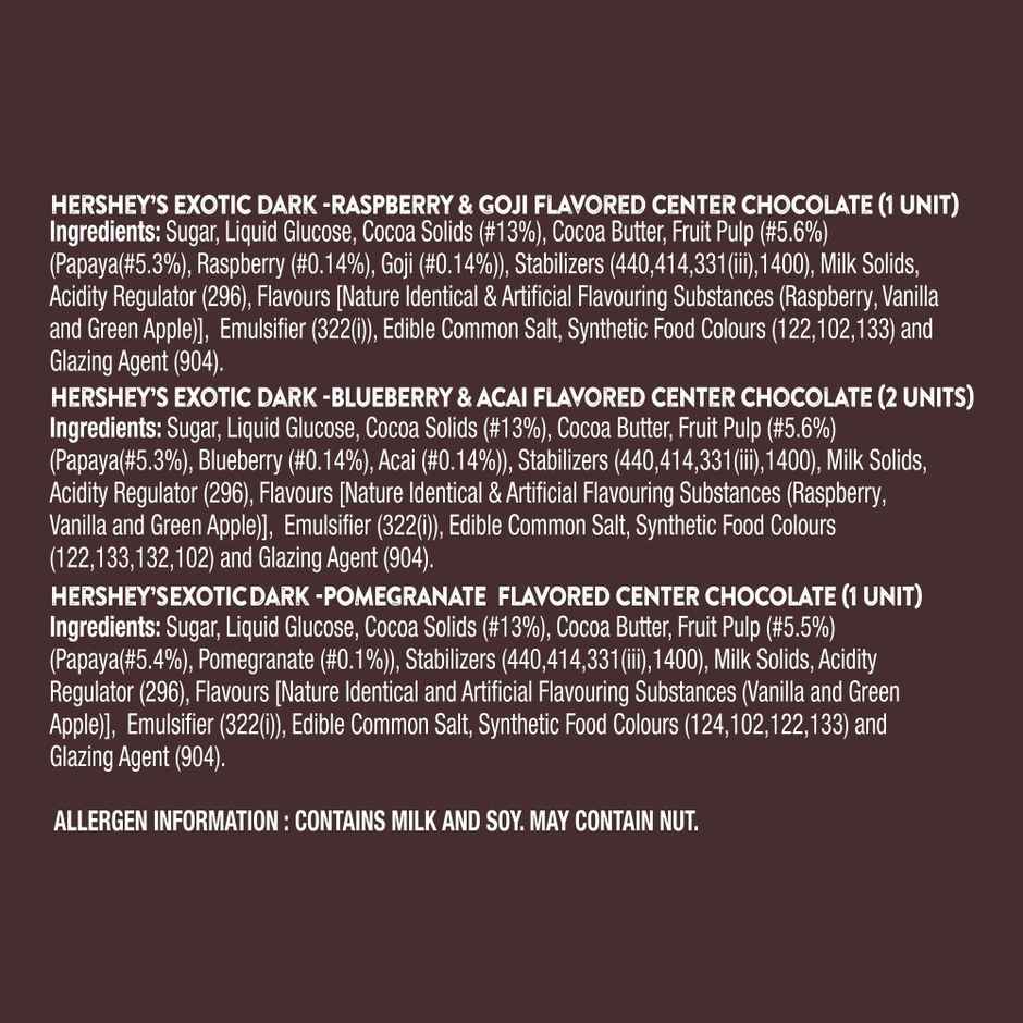 Hershey'S Exotic Dark Festive Moments Tin Pack Combo