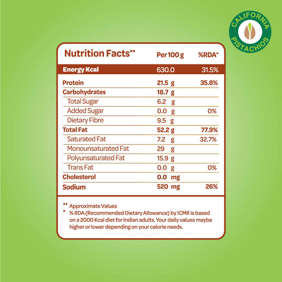 Bazana Premium Roasted Salted California Pistachios