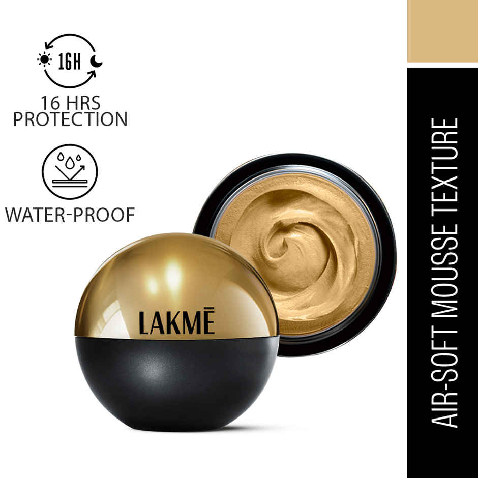 Lakme Xtraordin-airy Mattereal Mousse Foundation, Matte Finish,Has SPF8, 01 Classic Ivory