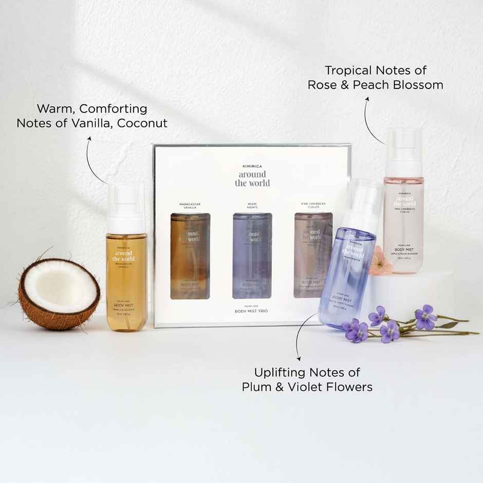 Kimirica Around The World Perfume Body Wash Trio Gift Set