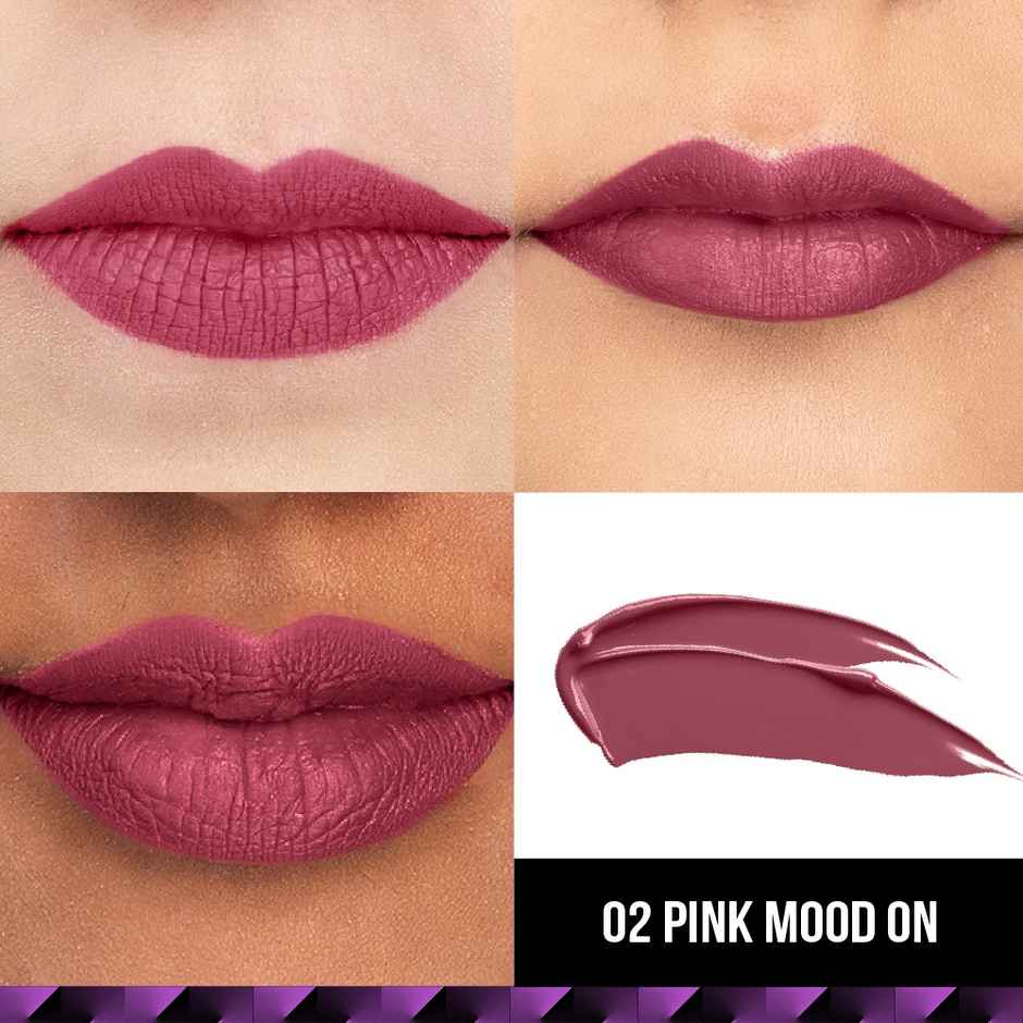 Staze Transfer Proof Matte Liquid Lipstick | 02 Pink Mood On
