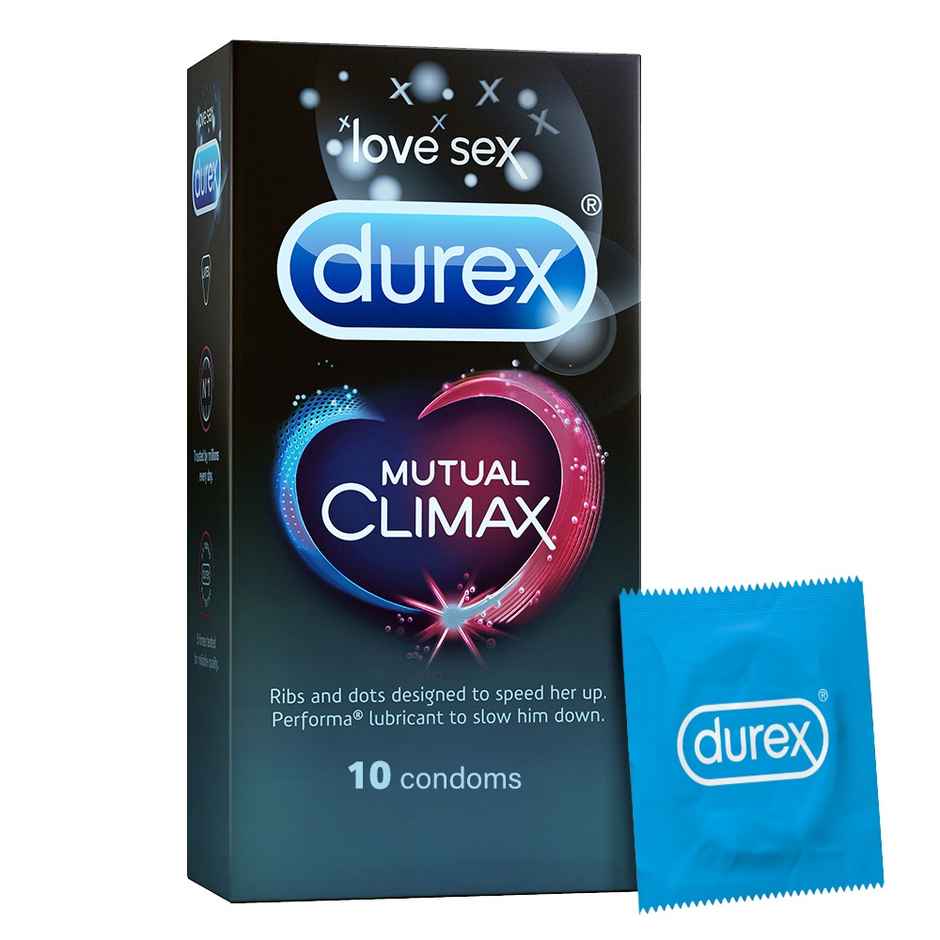 Durex Mutual Climax Condom - Long-Last Dotted Condoms Combo