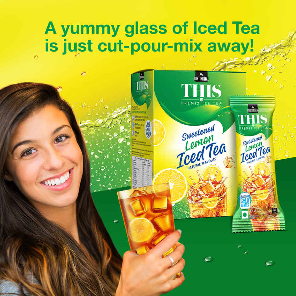 Continental THIS Lemon Iced Tea-Premix Powder| Sachet