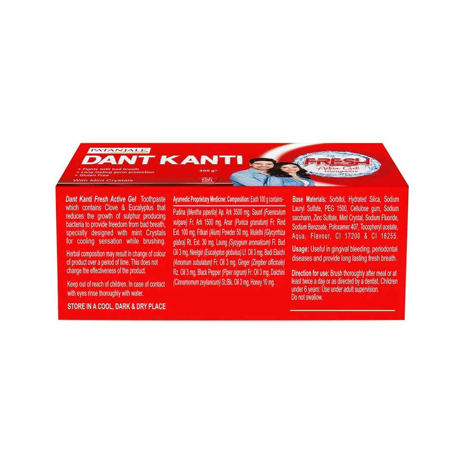 Patanjali Dant Kanti Fresh Active Gel Toothpaste