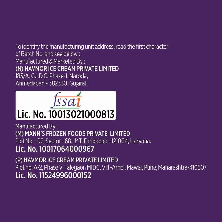 Havmor Belgian Silky Ice cream Chocolate Cone