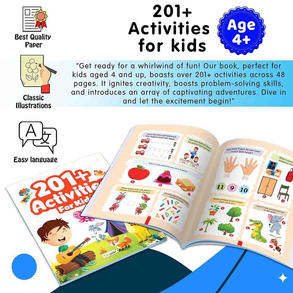 201+ Activities for Kids for Age 4+ - Early Learning Activities for Children | Kids Activity Book