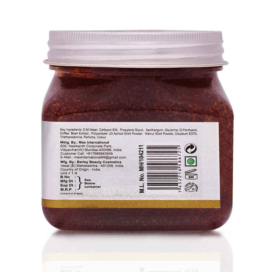 Jeva Coffee Face & Body Exfoliating Gel Scrub - Removes Dead Skin & Dullness