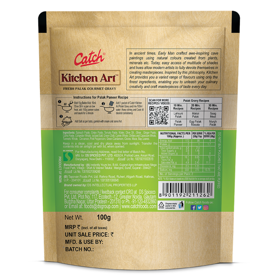 Catch Palak Gravy Pouch