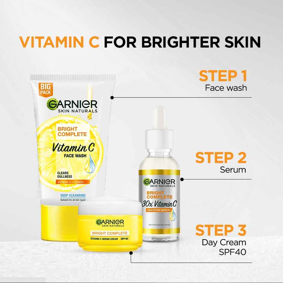 Garnier Bright Complete Vitamin C Serum Cream - With SPF 40