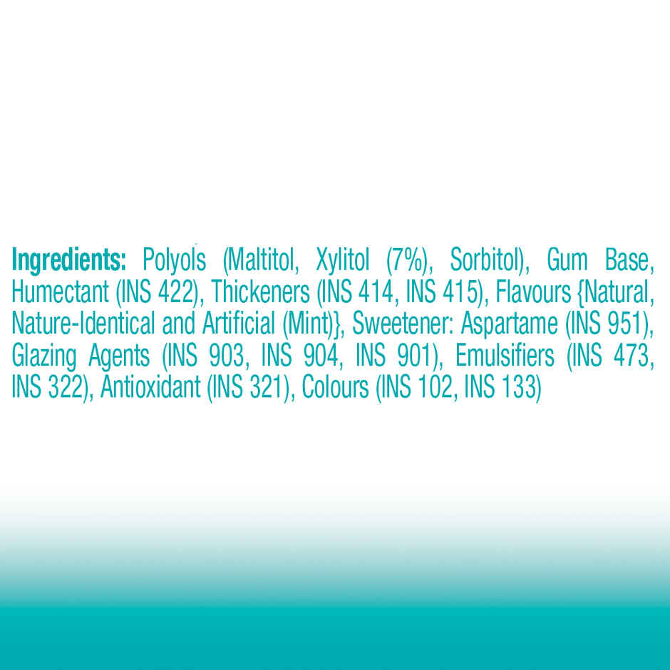 Happydent Wave, Xylitol Sugarfree Mint Flavour, Chewing Gum Pocket Bottle