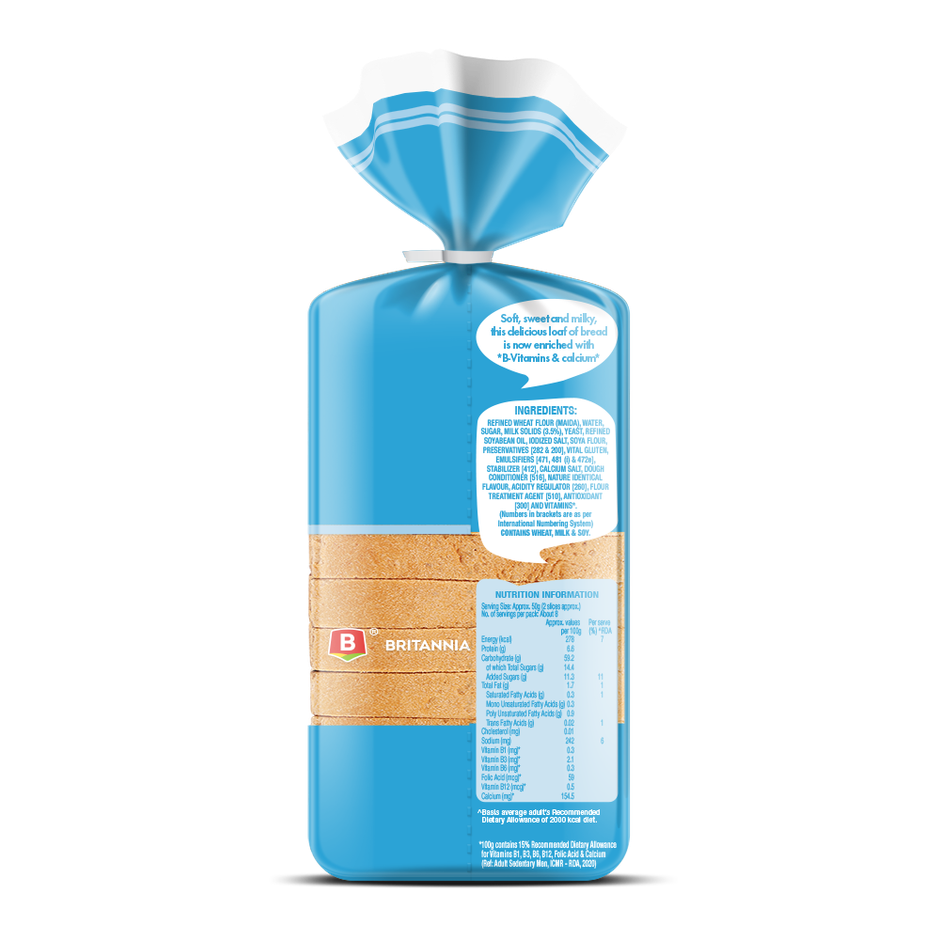Britannia Milk Slice White Bread