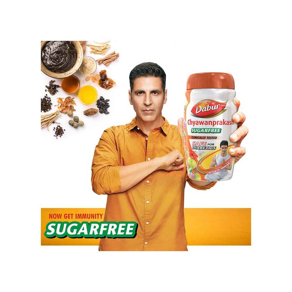 Dabur Chyawanprakash Sugarfree - Safe for Diabetics with 40+ Ayurvedic Herbs