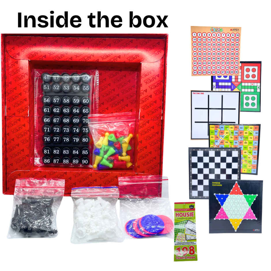 Apex 6 in 1 Premium Board Games | 4+ Years