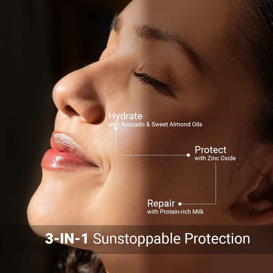 Neude SPF 45 PA+++ Moisturizing Mineral 3-In-1 Sunscreen | Tan Prevention, No White Cast 50 Ml