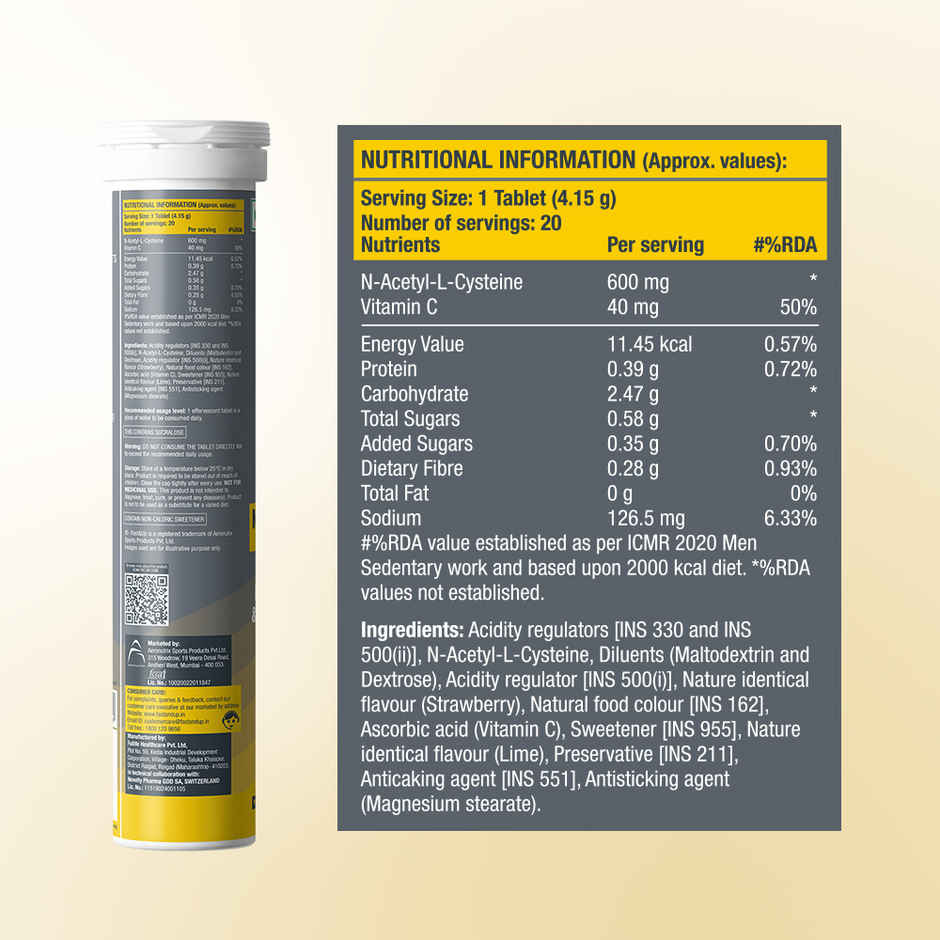 Fast&Up Lung Detox Smoking Cessation - Strawberry Flavour