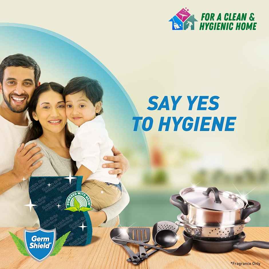 Scotch-Brite Anti Bacterial Scrub pad 3s pack