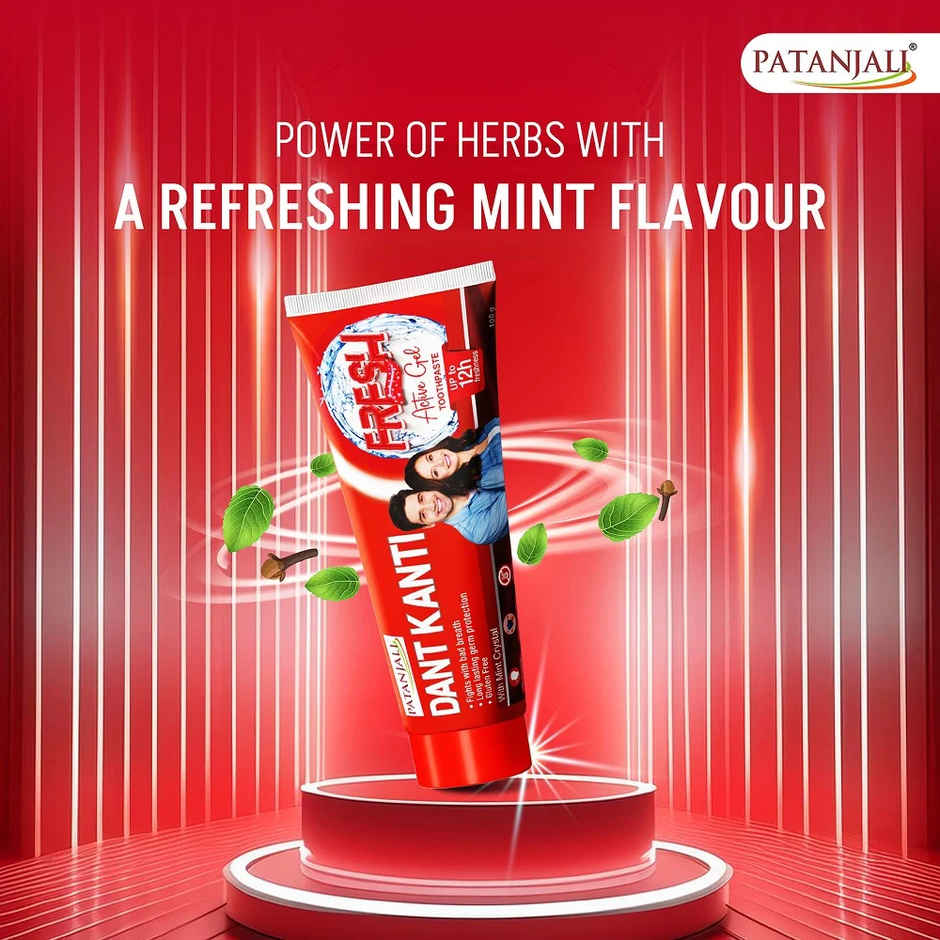 Patanjali Dant Kanti Fresh Active Gel Toothpaste