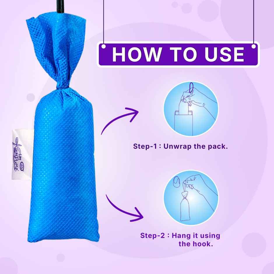 Lavender Camphor Pouch by Air Karpure |Car, Bathroom, Wardrobe & Room Freshener|From House of Cycle