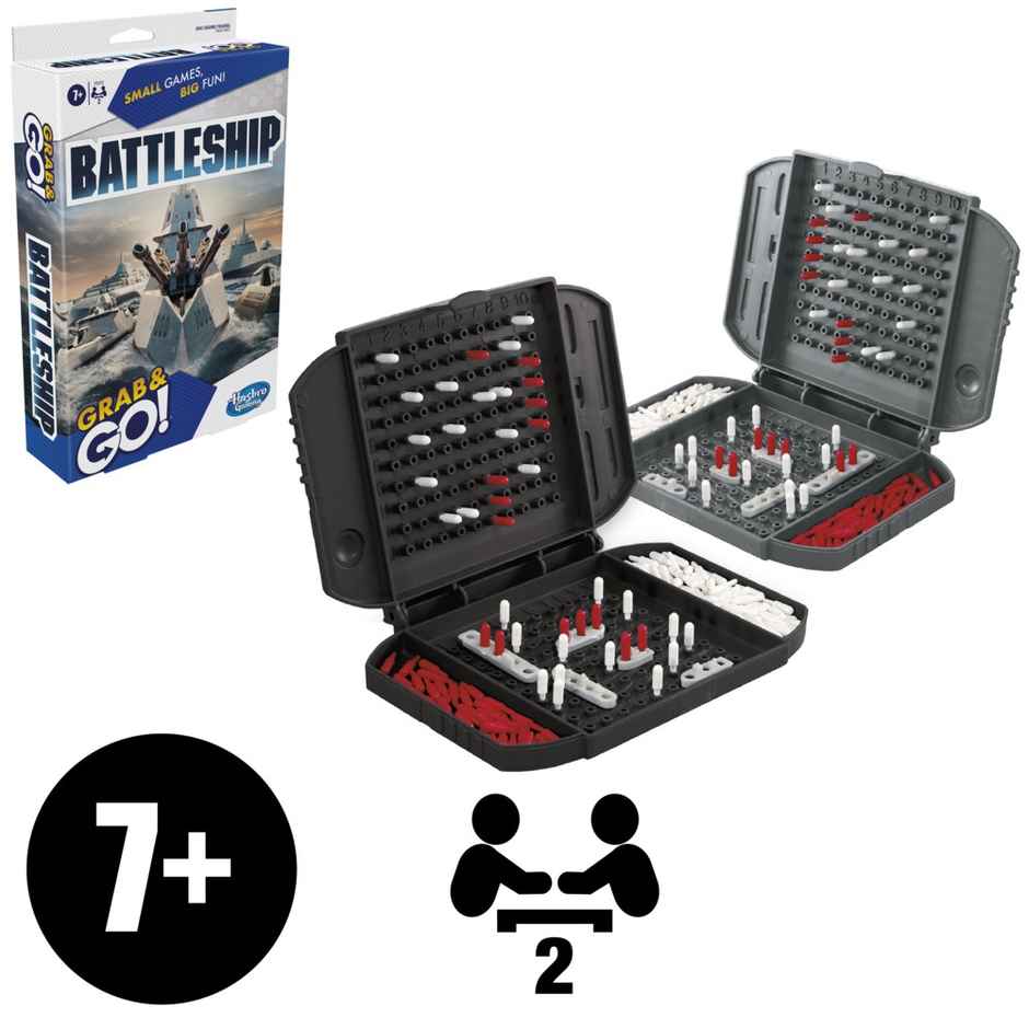 Hasbro Battleship - Travel Friendly - Miniature Version Board Game | 7+ Years