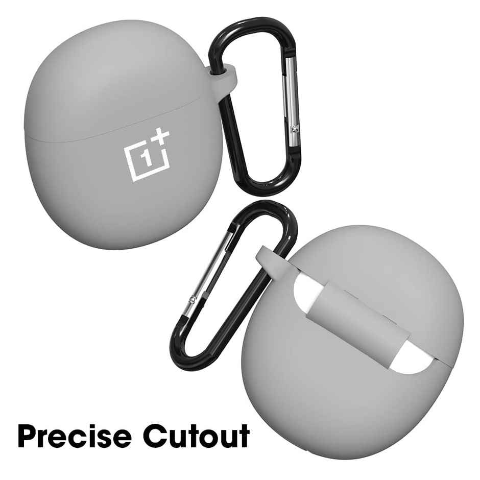 Sounce Portable Silicone Case Cover Scratch-Resistant | Oppo Enco Buds 2 Shockproof Case Cover - Grey