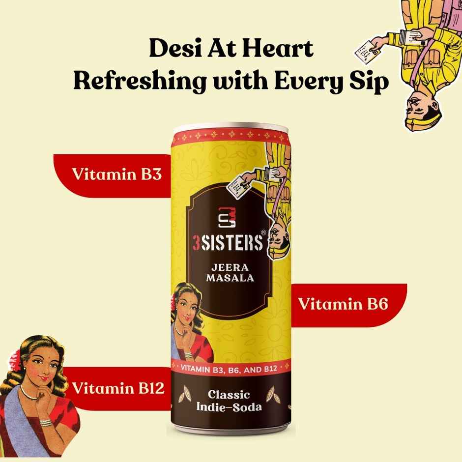3 Sisters Jeera Masala Soda | Spiced Soft Drink