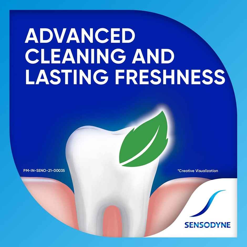 Sensodyne Toothpaste Deep Clean, Sensitive Tooth Paste For Advanced Cleaning And Lasting Freshness (70g) & Sensodyne Complete Protection+ Mouthwash (250ml) & Sensodyne Sensitive Toothbrush With Soft Round Bristles - Assorted (1pc) Combo