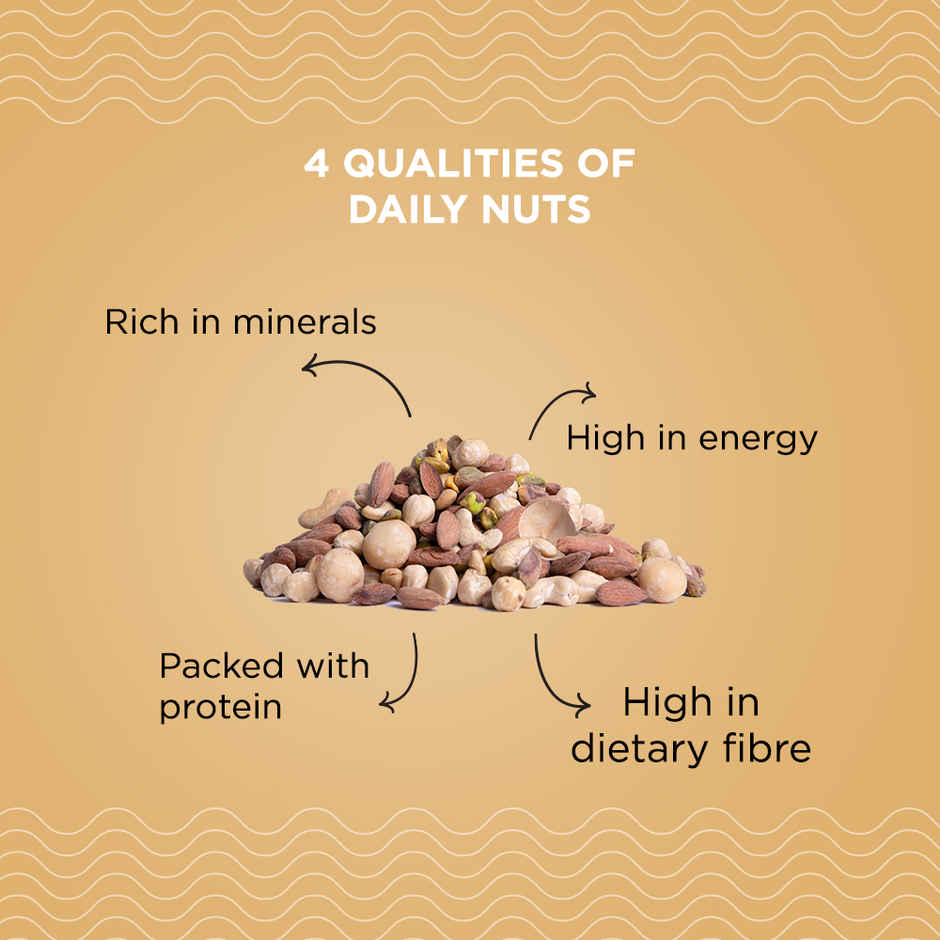 Nutty Gritties Daily Mix Nuts roasted in Himalayan Pink Salt - Macadamias, Hazelnuts, Pistachios, Almonds, Cashews