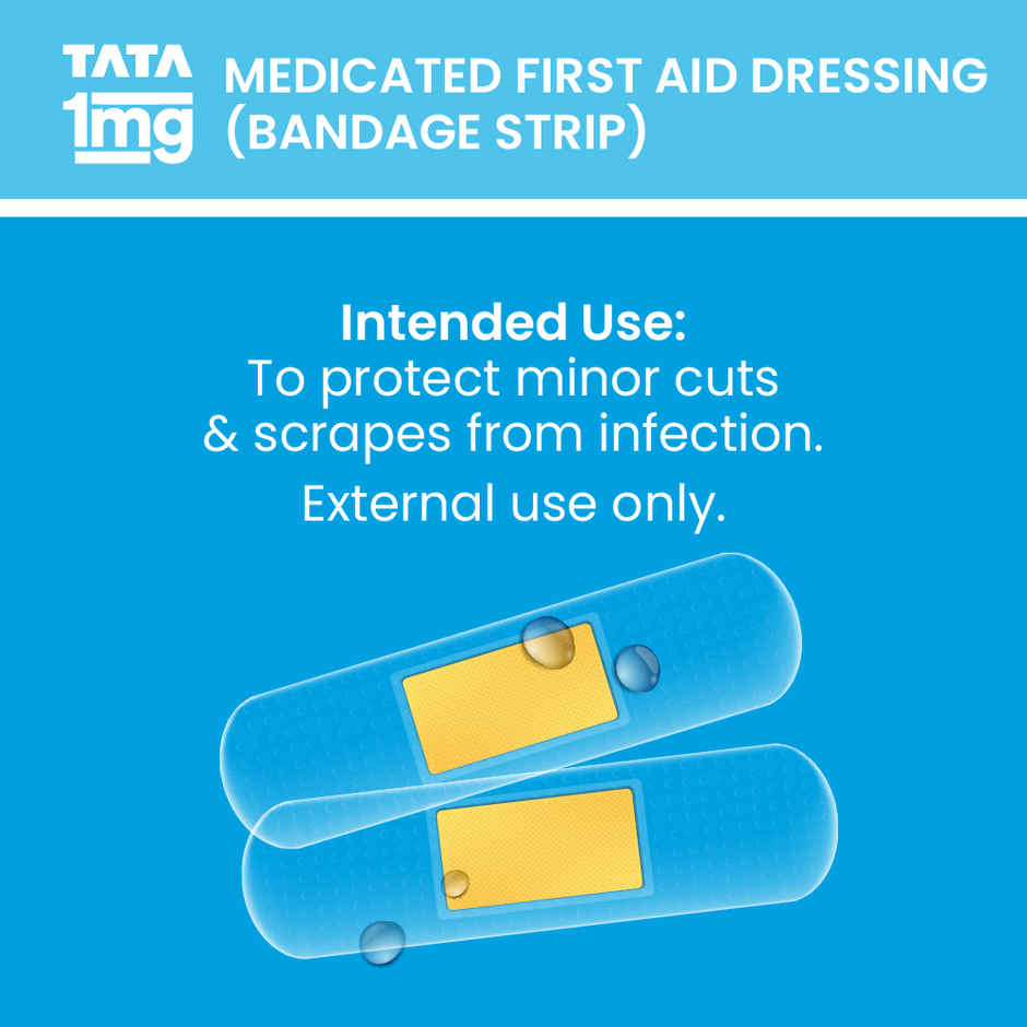 Tata 1Mg Medicated First Aid Dressing - Washproof Bandages