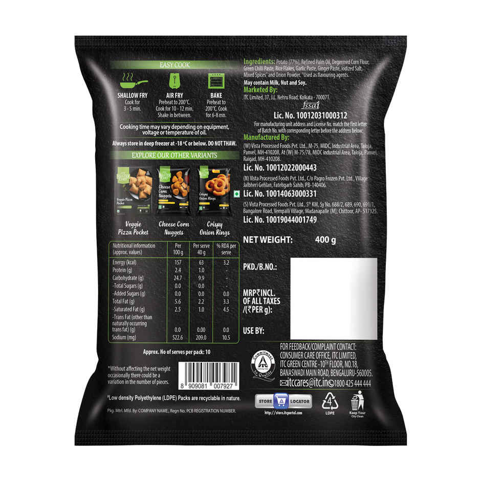 ITC Master Chef Frozen Classic Aloo Tikki