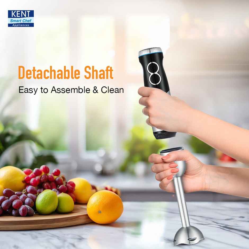 Kent Ss Hand Blender 450W | Variable Speed Control | Turbo Switch For Fast Blending ,- Silver