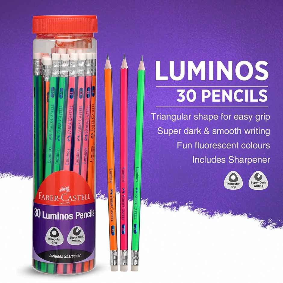 Faber-Castell- Jar Of 30 Luminos Pencils