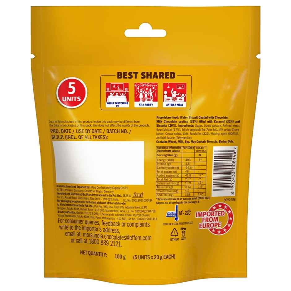 Bounty 100g, Twix Cookie 130g & Mars Caramel 180g Minis Chocolate Combo Pack