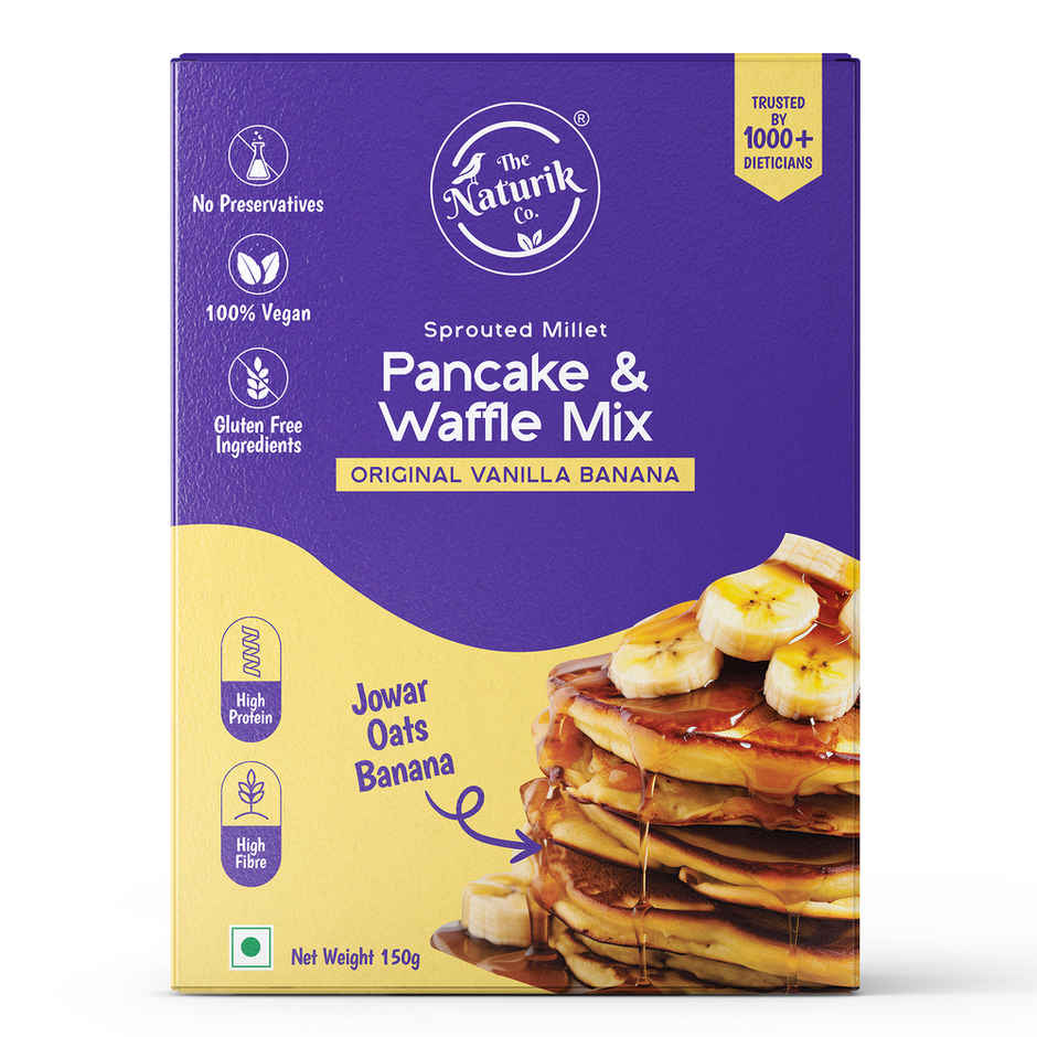 The Naturik Co High Protein Millet Pancake | Vanilla Banana