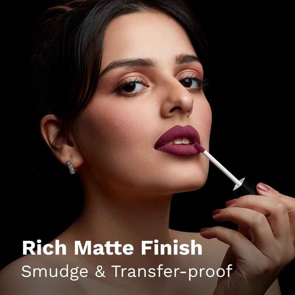 Pilgrim Matte Me Up! Liquid Lipstick | Wine Spill