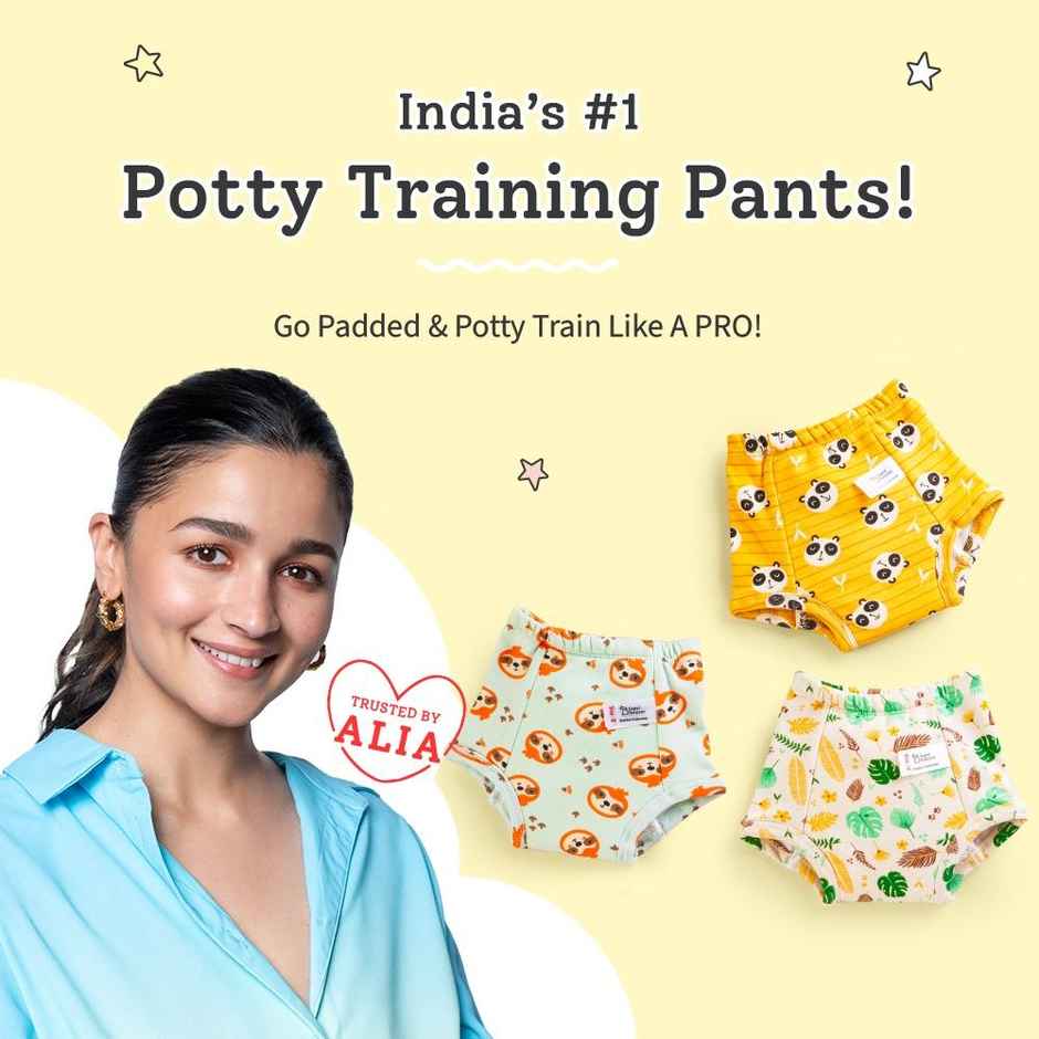 SuperBottoms Padded Underwear 2-3Y | Potty Training Underwear Pack of 3