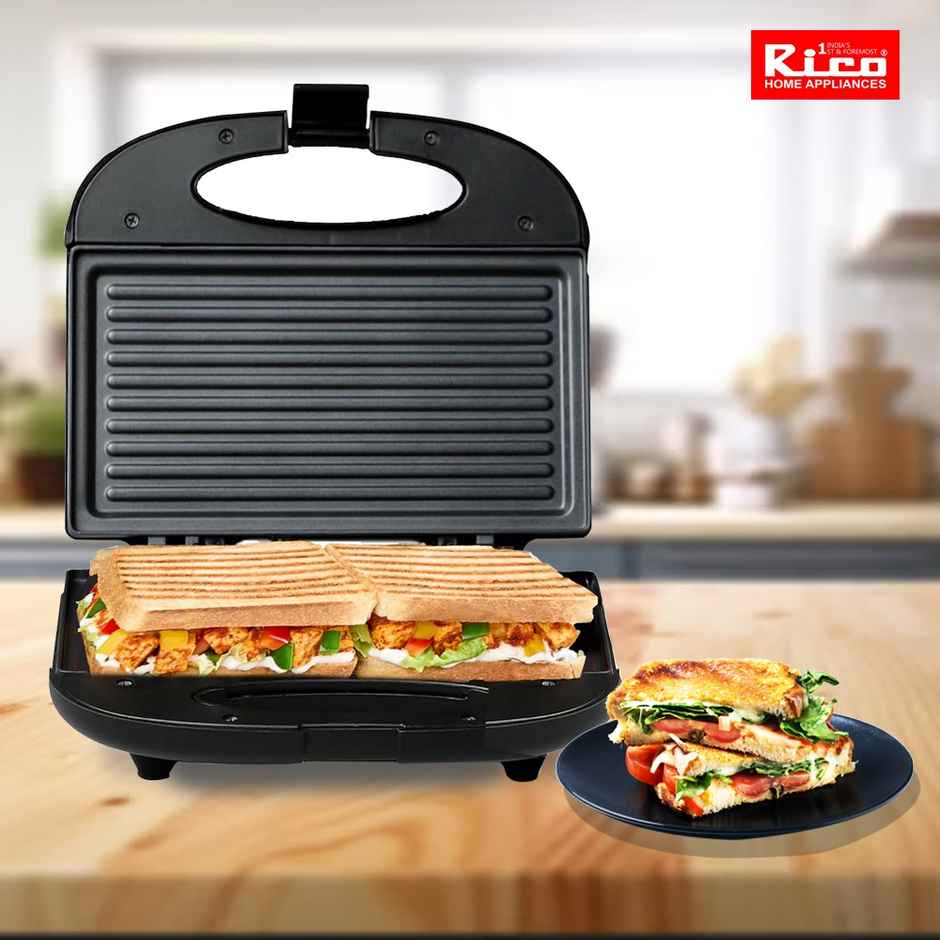 Rico Newly Launched Sandwich Maker 750 W| 105� Open Sandwich Griller