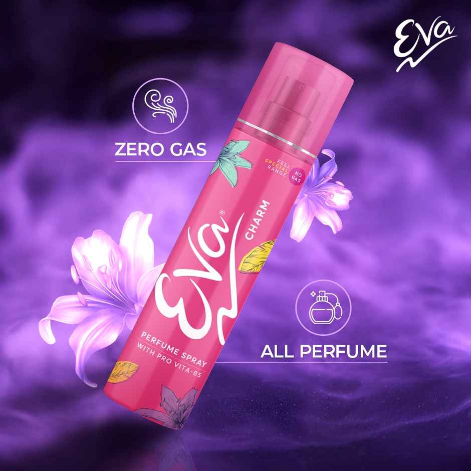 Eva Charm No Gas Perfume | Long Lasting Floral Grace With Shades Of Mandrine Orange & Cashmirwood