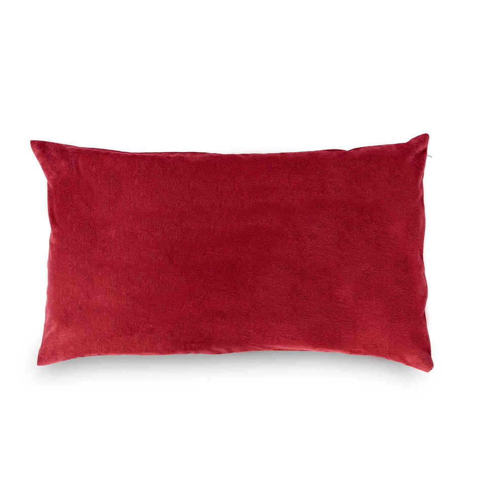 Wakefit Waterproof Pillow Protector | 28x18 in | Terry Cotton | Set of 2 | Maroon | Zipper Closure
