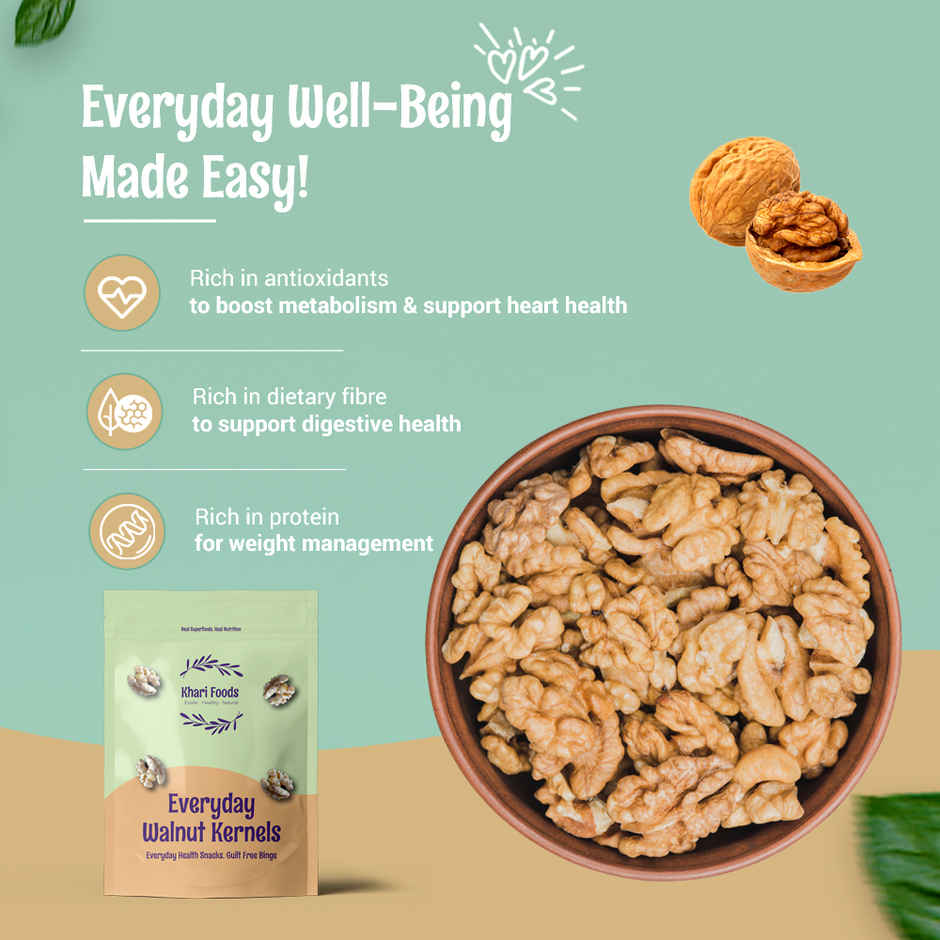 Khari Foods Premium Chile Walnut Kernels / Akhrot Giri Dry Fruits