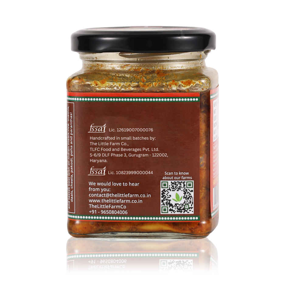 The Little Farm Co. Garlic Pickle | Achaar | Made In Less Oil