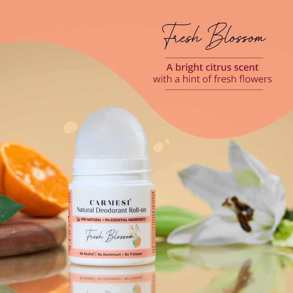 Carmesi Underarm Deodorant Roll-on for Women - Fresh Blossom