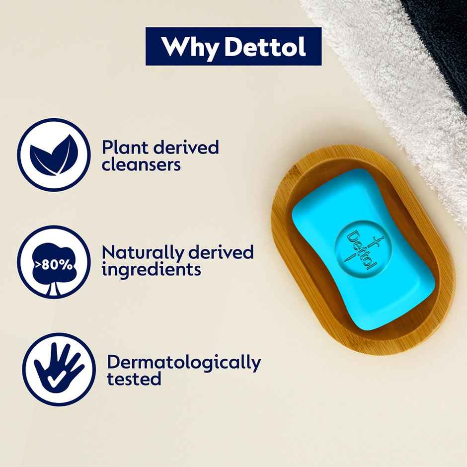 Dettol Cologne Fresh Bathing Soap Bar with 12hr Freshness