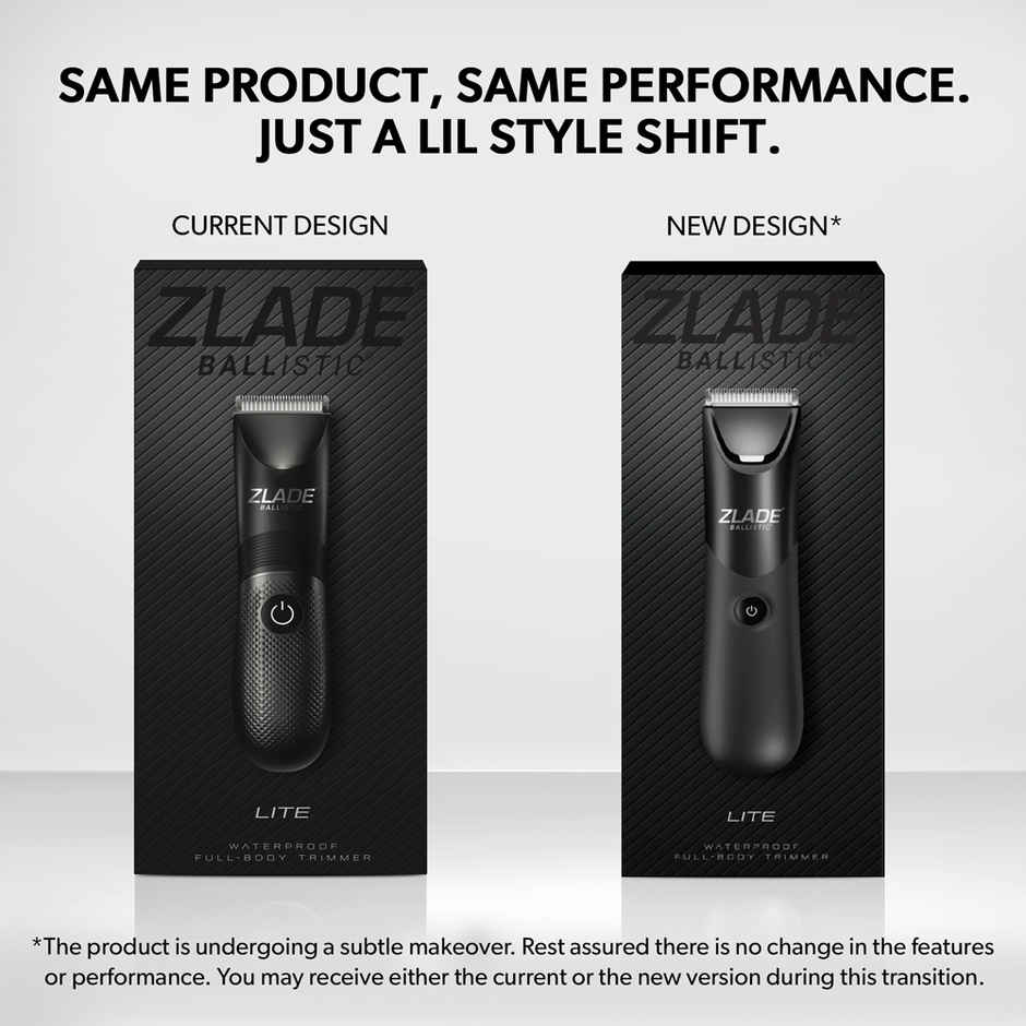 Zlade Ballistic Lite Full-Body Trimmer | Beard, Body & Balls | AAA Battery Operated Cordless Trimmer